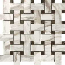 мозаика Atlas Concorde Russia Supernova Marble Calacatta Gold Twist Mosaic 30.5x30.5 см, толщина 8.5 мм