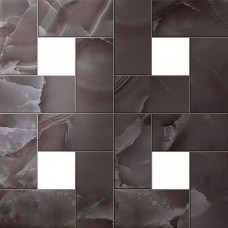 мозаика Atlas Concorde Russia Supernova Onyx Black Agate Mosaic Lap 45x45 см, толщина 10 мм
