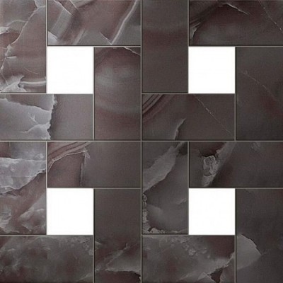 Atlas Concorde Russia Supernova Onyx Black Agate Mosaic Lap