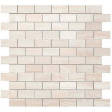 мозаика Atlas Concorde Russia Supernova Onyx Pure White Brick Mosaic 30.5x30.5 см, толщина 8.5 мм