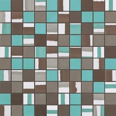 мозаика Atlas Concorde Dwell Turquoise Mosaico Mix 30.5x30.5 см, толщина 8.5 мм