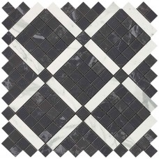 мозаика Atlas Concorde Marvel Pro Noir Mix Diagonal Mosaic 30.5x30.5 см, толщина 8.5 мм