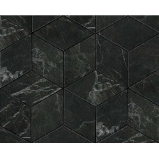 мозаика Atlas Concorde Marvel Pro Noir St.Laurent Mos. Esagono Lapp. 30x35 см, толщина 10 мм