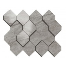 мозаика Atlas Concorde Marvel Stone Bardiglio Grey Mosaico Esagono 3D 28.2x35.3 см, толщина 10 мм