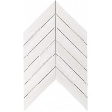мозаика Atlas Concorde Marvel Stone Bianco Dolomite Chevron Wall 30.5x25 см, толщина 8.5 мм