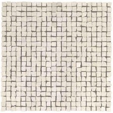 мозаика Atlas Concorde Marvel Stone Clauzetto White Tumbled Mosaic 30x30 см, толщина 8.5 мм