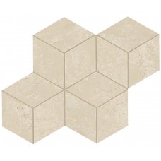 мозаика Atlas Concorde Marvel Stone Cream Prestige Mosaico Esag. Lapp. 30x35 см, толщина 10 мм