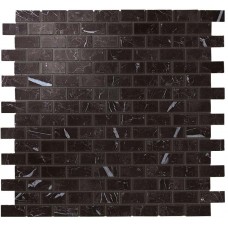 мозаика Atlas Concorde Marvel Stone Nero M. Mosaico Lapp. Burattato 29.8x29.8 см, толщина 10 мм