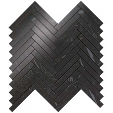 мозаика Atlas Concorde Marvel Stone Nero Marquina Herringbone Wall 30.5x30 см, толщина 8.5 мм