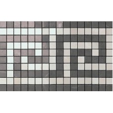 мозаика Atlas Concorde Marvel Grey Moon Greca Mosaico 18.5x30 см, толщина 10 мм