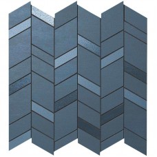 мозаика Atlas Concorde Mek Blue Mosaico Chevron Wall 30.5x30.5 см, толщина 8.5 мм