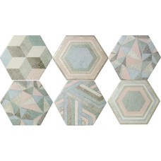 Декоративная плитка Dune Portland Hexagon Deco 21.5x25 см