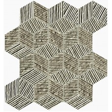 мозаика Fap Lumina Glam Taupe Cube Mosaico 22.5x26 см, толщина 8.5 мм