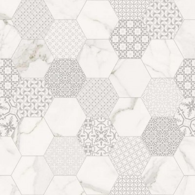 Fondovalle Infinito White Hexagon Matte