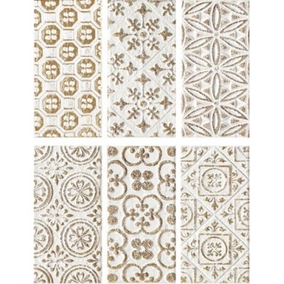Impronta Square Beige Formelle Oro Decoro
