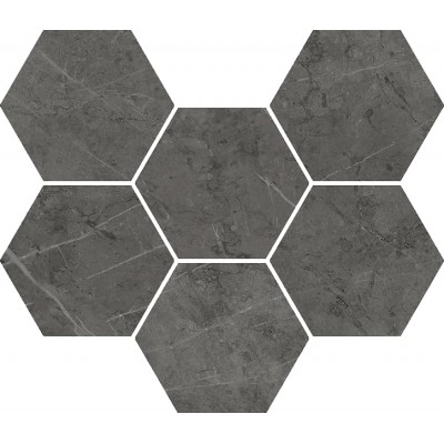 Italon Charme Evo Antracite Mosaico Hexagon