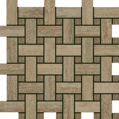 Italon Travertino Silver Mosaico Lounge