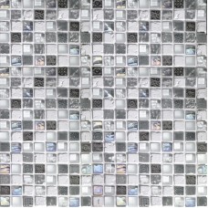 мозаика LAntic Colonial Mosaics Imperia Mix Silver Greys 30.1x30.1 см, толщина 8 мм