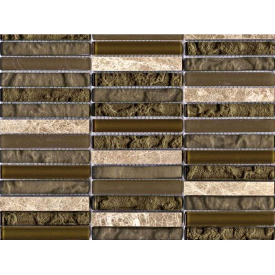 LAntic Colonial Mosaics Tecno Linear Brown Capuccino