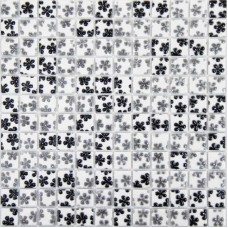мозаика Mosavit Dreams Flor Gris Negro 31.6x31.6 см