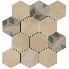 Декоративная плитка Pastorelli Shade Carpet Esagona Sabbia 30x30 см, толщина 8.5 мм