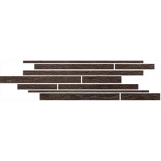 мозаика Rex Selection Oak Black Mod.List.Sfal. 15x45 см, толщина 10 мм