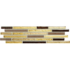 мозаика Tubadzin Venatello Venatello Brown Mosaic 9.8x37.2 см, толщина 8 мм