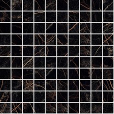 мозаика Versace Marble Mos T100 Nero Saint Laurent 29.1x29.1 см, толщина 10.5 мм